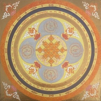 Eternal Knot Mantra Mandala
