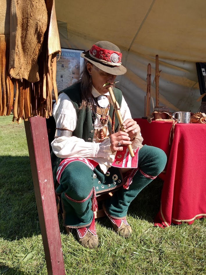 Glenn playing instrument
